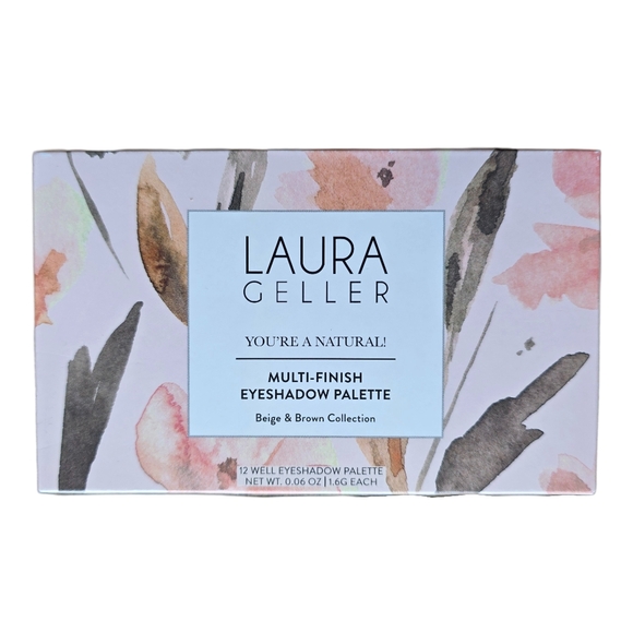 Laura Geller You’re A Natural Multi-Finish 12 Eyeshadow Palette Beige& Brown NIB - Picture 9 of 10